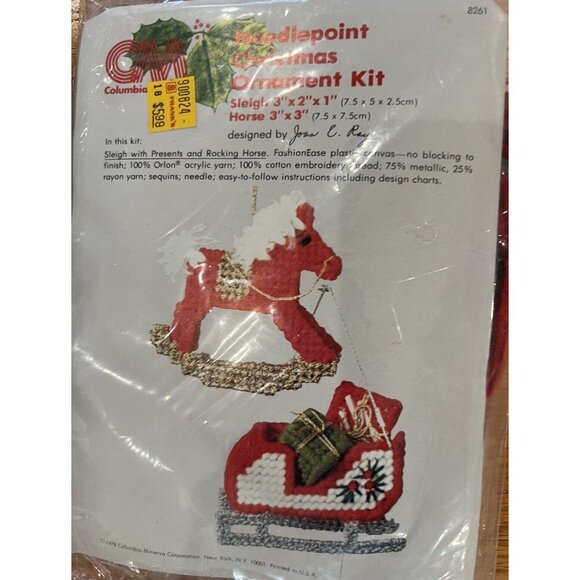 Columbia Minerva Needlepoint Kits #8261 & 8298 Vtg 1978 1979 - Picture 3 of 8